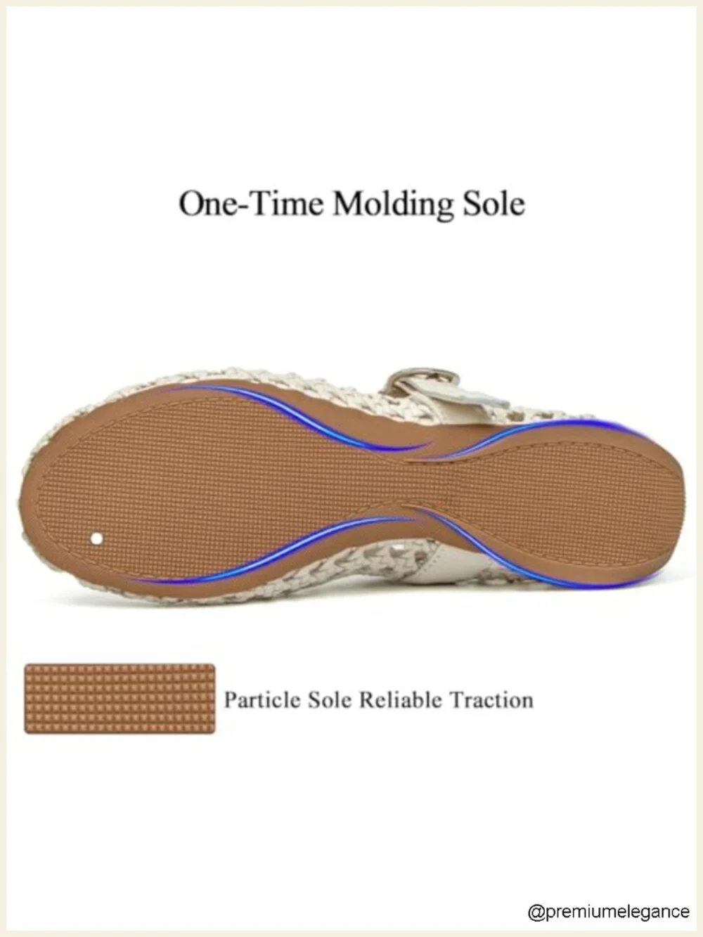 Woven Mesh Mary Jane Flats for Women Round Toe Buckle Strap Breathable